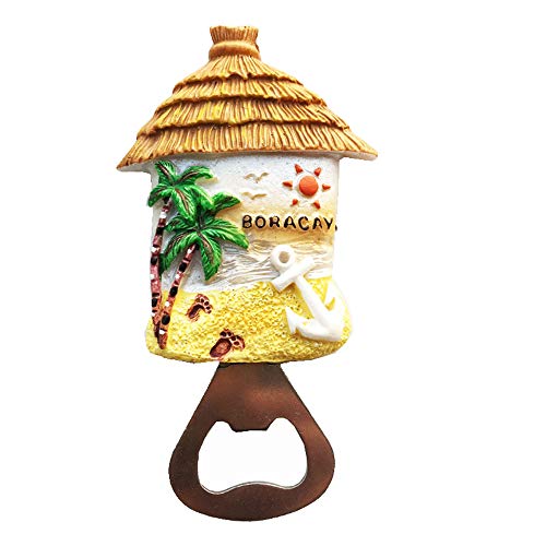 Boracay Island Philippinen Kühlschrankmagnet Flaschenöffner Souvenir Geschenk Home Küche Dekoration Magnetaufkleber Philippinen Kühlschrank Magnet Bieröffner von MUYU Magnet