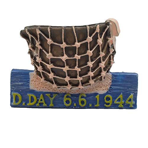 D-Day 6.6.1944 Normandie Frankreich 3D-Kühlschrankmagnet Souvenir Geschenkkollektion Home & Kitchen Dekoration Magnetaufkleber Normandie Frankreich Kühlschrank Magnet von MUYU Magnet