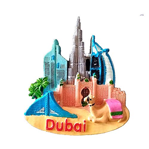 Dubai United Arabische Emirate 3D Kühlschrankmagnet Reise Souvenir Geschenk Home & Kitchen Dekoration Magnetaufkleber Dubai Kühlschrank Magnet Collection von Muyu magnet