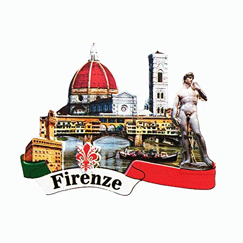 Florenz Italien 3D Kühlschrankmagnet Souvenir Geschenk, Haus & Küche Dekoration Magnetaufkleber Firenze Italien Kühlschrankmagnet Kollektion von Muyu magnet