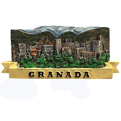 Granada Spanien 3D Kühlschrankmagnet Reise Souvenir Geschenk Home Küche Dekoration Magnetaufkleber Granada Spanien Kühlschrank Magnet Kollektion von Muyu magnet