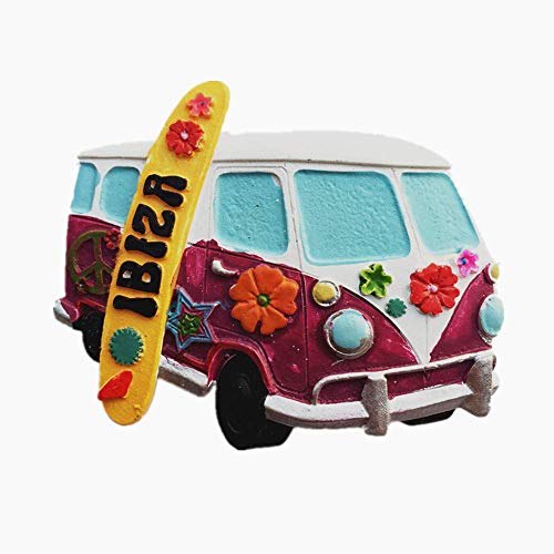 Ibiza Balearen Inseln Spanien 3D-Kühlschrankmagnet Reise Souvenir Geschenk Home Küche Dekoration Magnetaufkleber Ibiza Spanien Kühlschrankmagnet Kollektion von MUYU Magnet