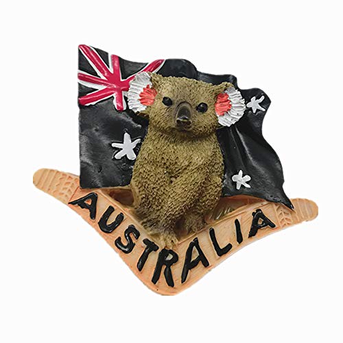 Kühlschrankmagnet, Motiv: Australien, Tierkoala, Heim- und Küchendekoration, Magnet-Aufkleber, Koala, Australien, Kühlschrankmagnet, Souvenir, Geschenk von MUYU Magnet