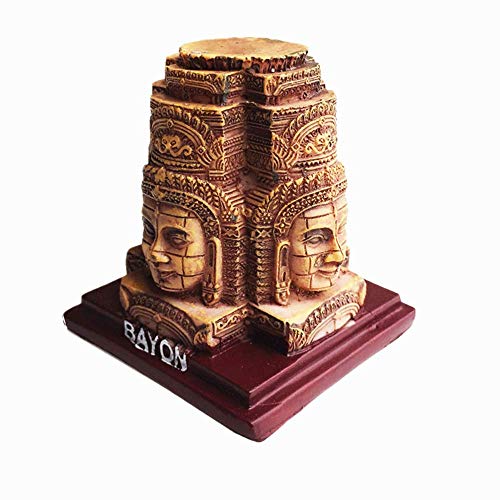 MUYU Magnet 3D-Bajon-Tempel Angkor Wat Kambodscha Souvenir Geschenk Home Office Tisch Desktop Dekoration Ornament Statue Kollektion von MUYU Magnet