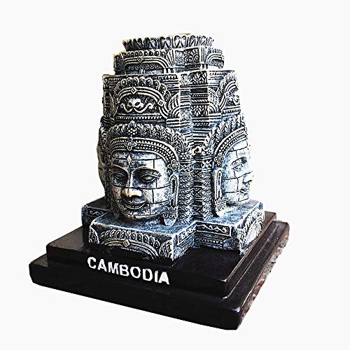 MUYU Magnet 3D-Bayon-Tempel Angkor Wat Kambodscha Reise-Souvenir Geschenk Zuhause Büro Tisch Desktop Dekoration Ornament Statue Kollektion von MUYU Magnet