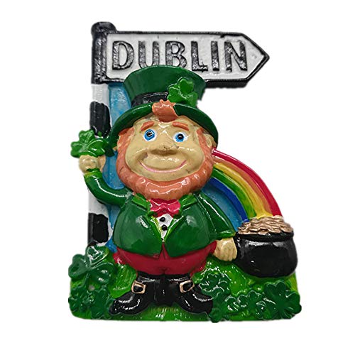 3D Dublin Irland Kühlschrankmagnet, Heim- & Küchendekoration, Magnetaufkleber Dublin Irland, Kühlschrankmagnet, Reise-Souvenir, Geschenk von MUYU Magnet