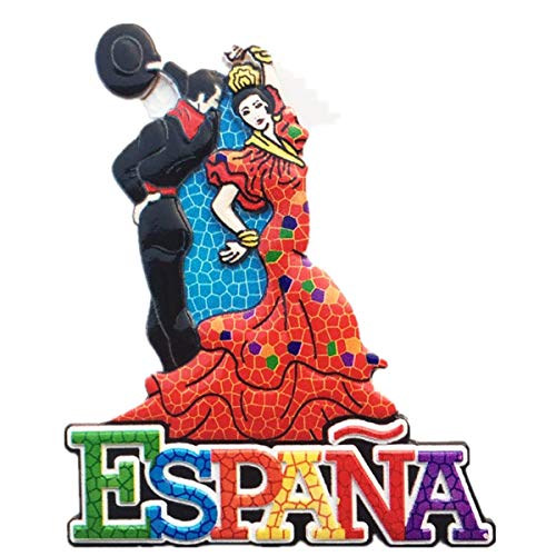 3D Flamenco Dance Spanien Kühlschrankmagnet, Heim- und Küchendekoration, Aufkleber, Spanien, Kühlschrankmagnet, Tourist Souvenir Geschenk-Kollektion von MUYU Magnet