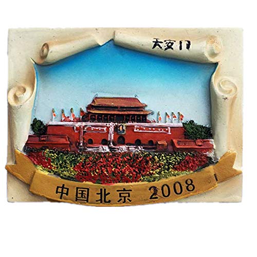 MUYU Magnet 3D TIananmen Platz Peking China Kühlschrankmagnet Reise Aufkleber Souvenir, Home & Küche Dekoration, Bejing China Kühlschrankmagnet von MUYU Magnet