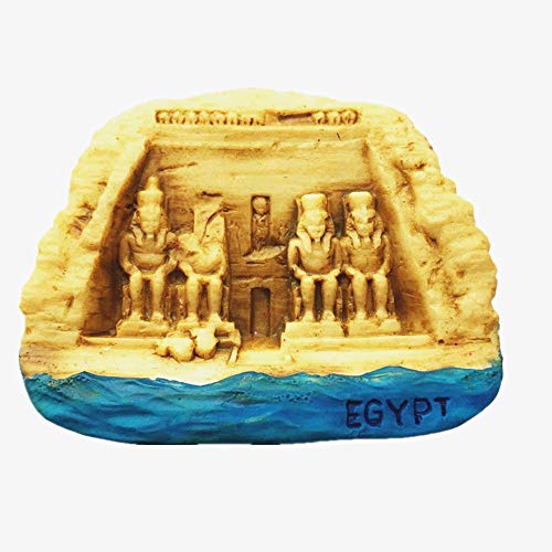 Kühlschrankmagnet, 3D-Tempel von Abu Simbel Ägypten, für Zuhause und Küche, Dekoration, Polyresin, Handwerk, Tempel von Abu Simbel Ägypten von MUYU Magnet