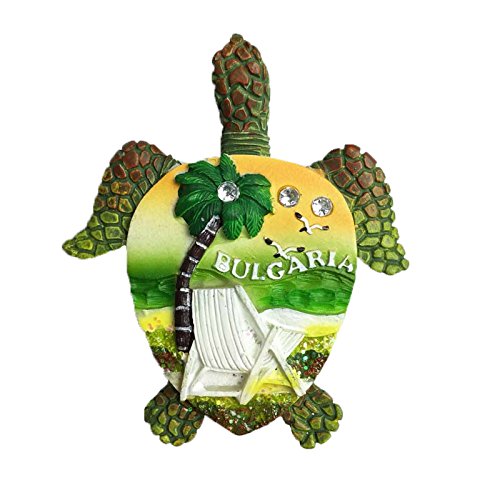 Bulgarien Schildkröte 3D Kühlschrankmagnet Reise Aufkleber Souvenir Kühlschrank Magnet Home & Kitchen Dekoration von MUYU Magnet