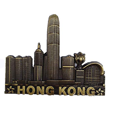 MUYU Magnet Hongkong China 3D Metall Kühlschrankmagnet Tourist Souvenir Geschenk Haus & Küche Dekoration Magnetische Aufkleber Hongkong Kühlschrankmagnet Sammlung von MUYU Magnet