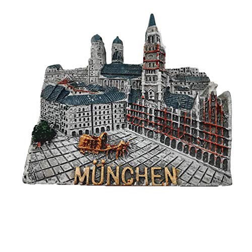 München Deutschland 3D Kühlschrankmagnet Home & Kitchen Dekoration Magnetaufkleber München Deutschland Kühlschrankmagnet Tourist Souvenir Geschenk von MUYU Magnet