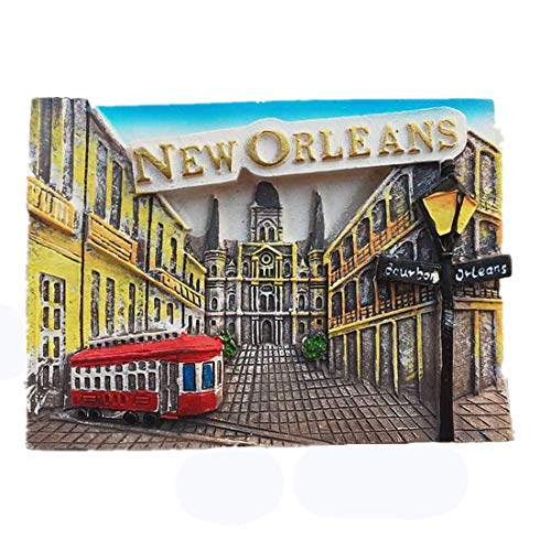 New Orleans Louisiana USA Kühlschrankmagnet Touristensouvenir Geschenkkollektion Home Küche Dekoration Magnetaufkleber New Orleans America Kühlschrankmagnet von Muyu magnet