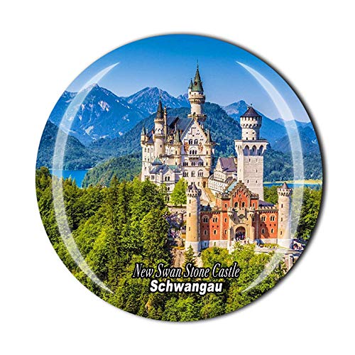 New Schwan Stone Castle Schwangau Germany Kühlschrankmagnet Souvenir Kristall Magnetaufkleber von MUYU Magnet