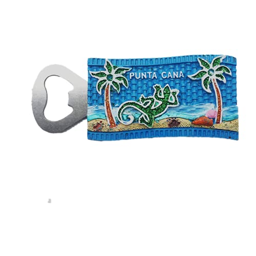 Punta Cana Dominikanischer Kühlschrankmagnet Souvenir Geschenk Flaschenöffner Polyresin Handwerk von MUYU Magnet