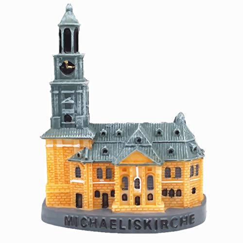 St. Michaelis-Kirche Hamburg Deutschland 3D Kühlschrankmagnet Souvenir Geschenk Heim & Küche Dekoration Magnetaufkleber St. Michaelis-Kirche Hamburg Deutschland Kühlschrankmagnet von MUYU Magnet