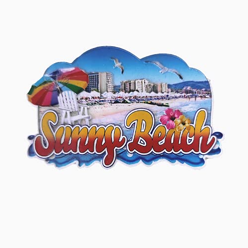 Sunny Beach Bulgarien Kühlschrankmagnet Souvenir Geschenk Home Küche Dekoration Magnetsticker Kollektion von MUYU Magnet