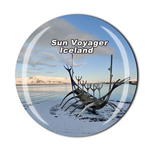 The Sun Voyager Kühlschrankmagnet Reykjavik Island Reise Souvenir Geschenk Heim Küche Dekoration Magnet Sticker Kristall Kühlschrank Magnet Kollektion von MUYU Magnet