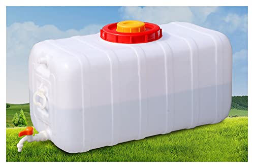 MUYUNXI Campingwassertank 25L/30L/47L/75L/110L/150L/200L, Gute Abdichtung, Geeignet Für Haus, Auto, Garten Und Camping, Weiß(Color:110L) von MUYUNXI