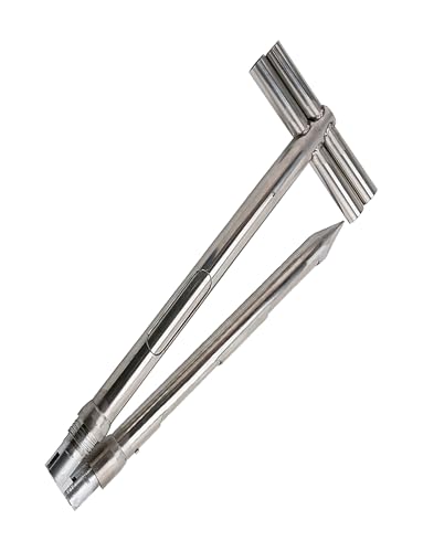 Bodenprobensonde, Bodensonde aus Edelstahl, Stahl for Getreidepulver mit 32 mm und 38 mm Durchmesser und 150–350 cm Länge(150CM/32mm) von MUZIT