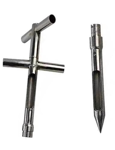 Bodenprobensonde, Bodensonde aus Edelstahl, Stahlkorn 32 mm oder 38 mm Durchmesser, mehrere Längen for Mais, Weizen, Sojabohnen(250CM/38mm) von MUZIT