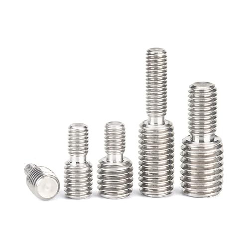 Konvertierungsschraube, 5 Stück M3-M16 304 Edelstahl Kameraadapter mit Doppelgewindestange Transfer Reduzierschraube(M4x10-M5x10) von MUZIT