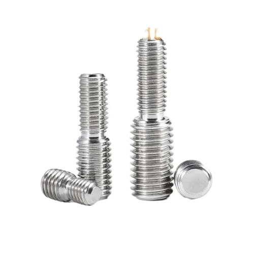 Konvertierungsschraube, Reduzierschrauben M4 M5 M6 M8 M10 M12 M16 Kameraadapter-Konverter 304 Edelstahl-Bolzenkonvertierung Doppelseitige Kopfschraube(M12x25to m20x25) von MUZIT