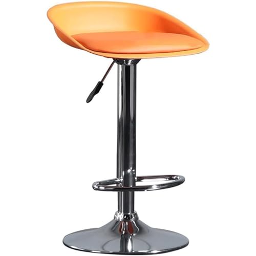 MUZIT Hoher Hocker, drehbarer Barhocker mit Lift, einfache Küchenhocker for Theke, Rezeption, Stuhl mit Füßen und Rückenlehne, Esszimmer von MUZIT