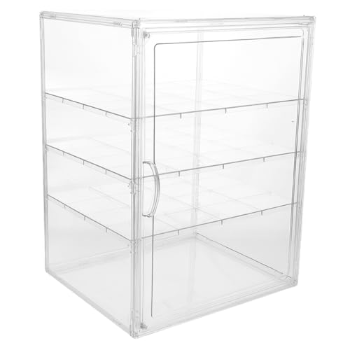 MUZIT Kuchenständer, verstellbare Regale, Kuchenbox, Aufbewahrung auf der Küchenarbeitsplatte, moderne Brotaufbewahrung, Vitrine, Staubschutz von MUZIT