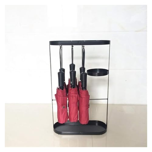 MUZIT Schirmständer, kommerzieller, Schirmständer-Aufbewahrungsbehälter for Home Office Hotel, Schwarzweiß, mehrere Größen(Black,34X14X55Cm) von MUZIT