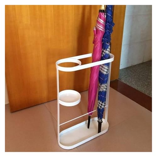MUZIT Schirmständer, kommerzieller, Schirmständer-Aufbewahrungsbehälter for Home Office Hotel, Schwarzweiß, mehrere Größen(White,33X12X48Cm) von MUZIT