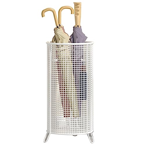 MUZIT Schirmständer, kommerzieller, mit Haken for Regenschirme, Spazierstöcke, Mehrfarbig, mehrere Größen(White,20 * 20 * 50cm) von MUZIT