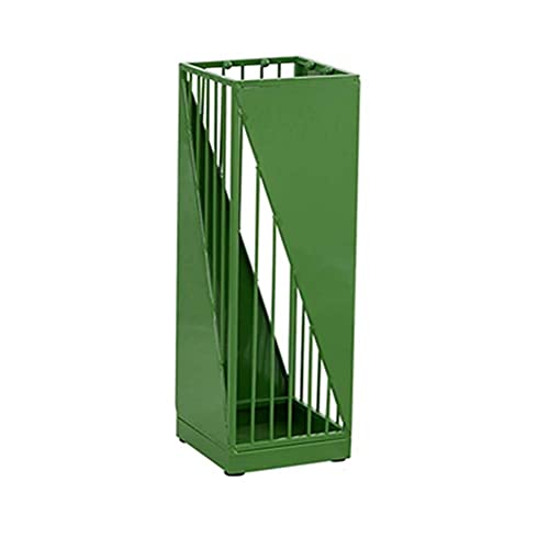MUZIT Schirmständer, mit Wasserschale Metall-Eisenrahmen 20x20x58cm Mehrfarbig(Green1) von MUZIT
