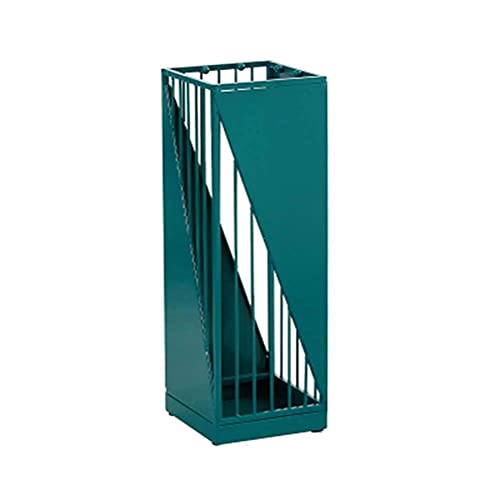 MUZIT Schirmständer, mit Wasserschale Metall-Eisenrahmen 20x20x58cm Mehrfarbig(Green2) von MUZIT