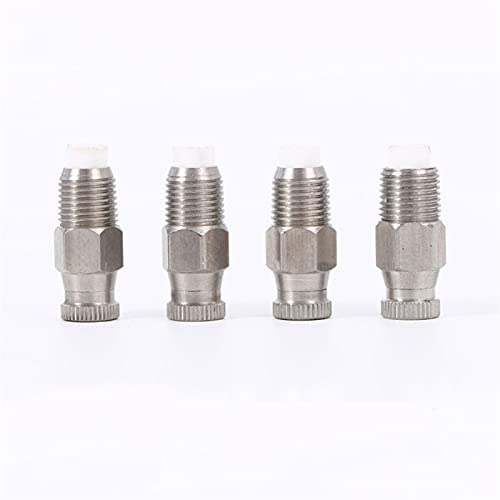 MUZIT Sprühdüsenköpfe, 10 Stück Ersatzköpfe aus Edelstahl mit Filter for Hochdruck-Zerstäubersprüher, Terrassenrasen, Landschaftsbau, Staubkontrolle(0.8mm) von MUZIT