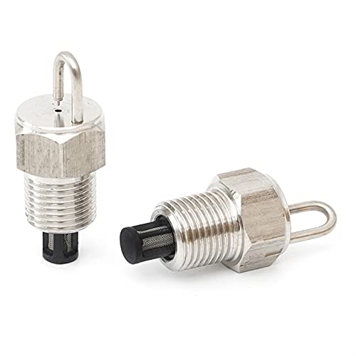 MUZIT Sprühdüsenköpfe, 10 Stück Stiftstrahldüsen aus Edelstahl, Ersatzköpfe mit Filter for Hochdruck-Zerstäubersprüher, Terrassenrasen(0.5mm) von MUZIT
