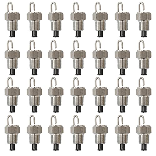 MUZIT Sprühdüsenköpfe, 100 Stück Stiftstrahldüsen aus Edelstahl, Ersatzköpfe mit Filter for Hochdruck-Zerstäubersprüher, Terrassenrasen(0.6mm) von MUZIT