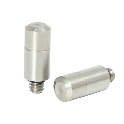 MUZIT Sprühdüsenköpfe, 100er-Packung, Hochdruck-Tropfschutzdüsen zur Kühlung, Sprühkopf aus Edelstahl for Vernebeln, reinigbare Wassersprüher(0.15mm) von MUZIT