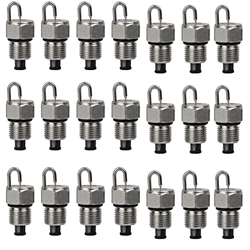 MUZIT Sprühdüsenköpfe, 30 Stück Stiftstrahldüsen aus Edelstahl, Ersatzköpfe mit Filter for Hochdruck-Zerstäubersprüher, Terrassenrasen(0.2mm) von MUZIT