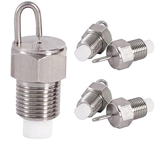 MUZIT Sprühdüsenköpfe, 40 Stück Stiftstrahldüsen aus Edelstahl, Ersatzköpfe mit PP-Filterbaumwolle for Hochdruck-Zerstäubersprüher, Terrassenrasen(0.20mm) von MUZIT
