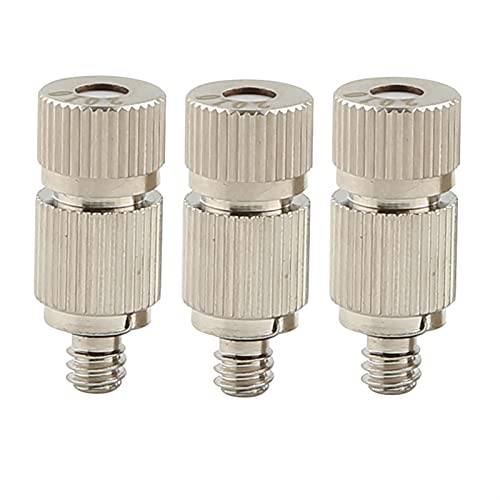 MUZIT Sprühdüsenköpfe, 50 Stück Messing-Ersatzköpfe for Hochdruck-Zerstäubersprüher, Terrassenrasen, Landschaftsbau, Staubkontrolle, 10/24 UNC(Silver,0.7mm) von MUZIT