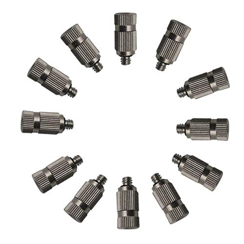 MUZIT Sprühdüsenköpfe, 50-teiliges Düsenset aus Edelstahl for Kühlsysteme, Hochdruck-Nebeldüsen mit 3/16-Zoll-Gewinde, Anti-Tropf-Sprühkopf for die Landschaftsgestaltung(0.5mm) von MUZIT