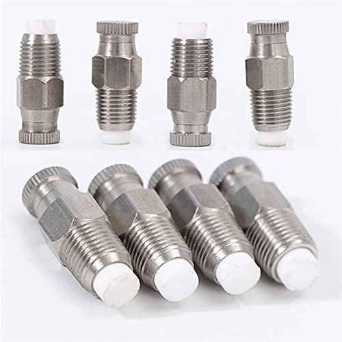 MUZIT Sprühdüsenköpfe, 60 Stück Ersatzköpfe aus Edelstahl mit Filter for Hochdruck-Zerstäubersprüher, Terrassenrasen, Landschaftsbau, Staubkontrolle(0.3mm) von MUZIT