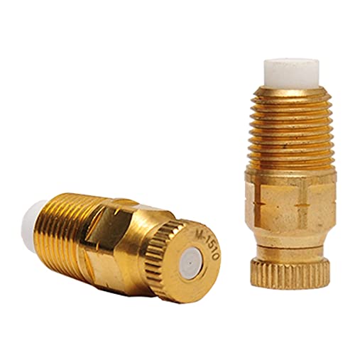MUZIT Sprühdüsenköpfe, 60 Stück Messing-Ersatzköpfe mit Filter for Hochdruck-Zerstäubersprüher, Terrassenrasen, Landschaftsbau, Staubkontrolle,(0.7mm) von MUZIT