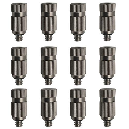 MUZIT Sprühdüsenköpfe, 80-teiliges Düsenset aus Edelstahl for Kühlsysteme, Hochdruck-Nebeldüsen mit 3/16-Zoll-Gewinde, Anti-Tropf-Sprühkopf for die Landschaftsgestaltung(0.6mm) von MUZIT
