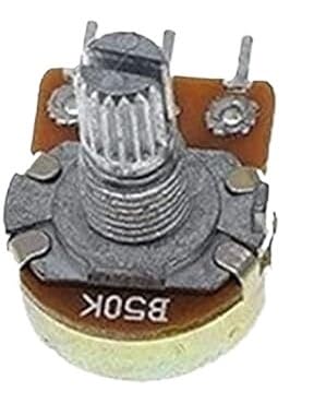 Potentiometer, Push-Pull-Potentiometer, Drehpotentiometer, 5er-Pack, lineare 15-mm-Welle mit Muttern und Unterlegscheiben, 3-polig, WH148, mehrere Widerstände, 1 kOhm(50K Ohm) von MUZIT
