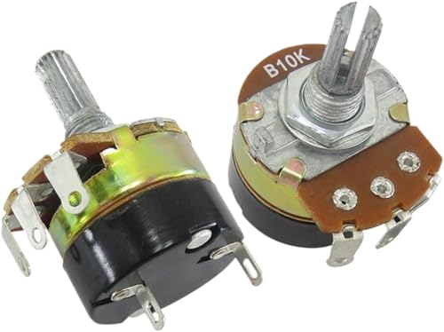 Potentiometer, Push-Pull-Potentiometer, WH138-1 mit Schalterwiderstands-Drehzahlregler B5K-B500K, 2er-Pack(100K Ohm) von MUZIT