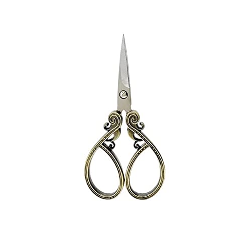 Retro-Schere, Büroschere, Bastelschere, 1 Stück Stickschere im Retro-Stil, antiker Schneider, Vintage-Schere, Stickerei C(15 * 7cm) von MUZIT