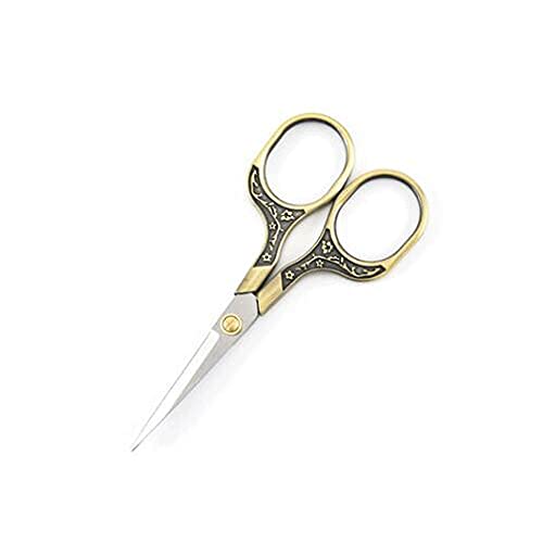 Retro Schere, Büroschere, Bastelschere, Vintage Nähschere Stickerei Bastelnadel Kunstschere Schneiderschere(Silver) von MUZIT