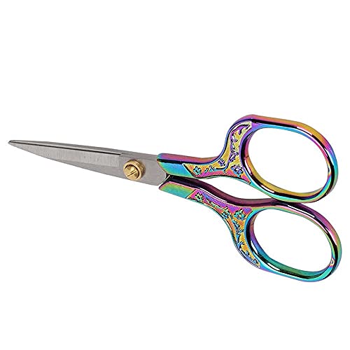 Retro-Schere, Schere, Vintage-Nähschere, Stickerei, Basteln, Nadelkunst, Schneiderschere, Werkzeuge for Nähen(Multicolor) von MUZIT